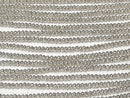 Karen Silver Ornament Rondelle 3.5x3.5x2.5mm 10pcs or 1strand beads (aprx.26inch/64cm)