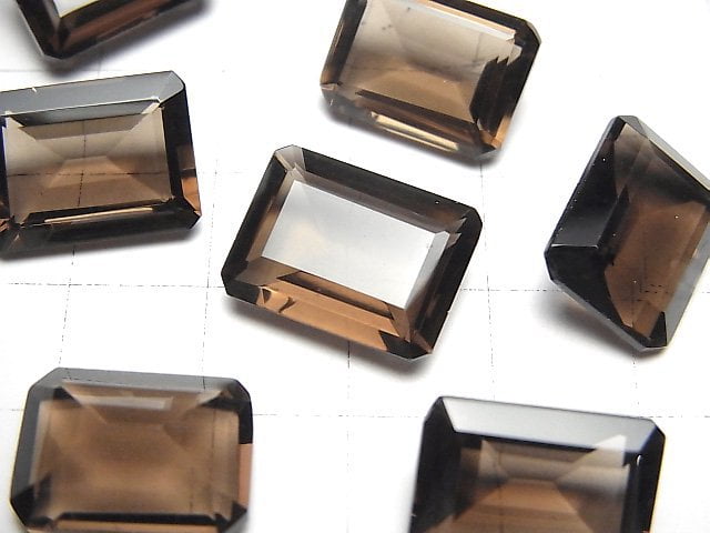 [Video]High Quality Smoky Quartz AAA Loose stone Rectangle Faceted 16x12mm 2pcs