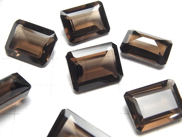 [Video]High Quality Smoky Quartz AAA Loose stone Rectangle Faceted 16x12mm 2pcs