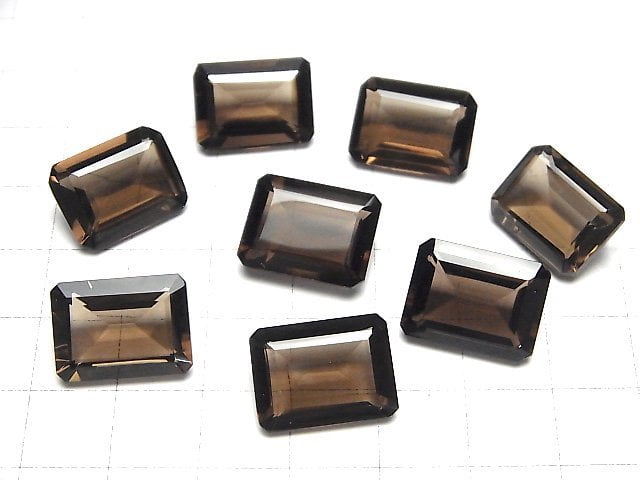 [Video]High Quality Smoky Quartz AAA Loose stone Rectangle Faceted 16x12mm 2pcs