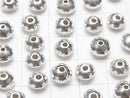Karen Silver Abacus (Rondelle) 7x7x5mm White Silver 2pcs