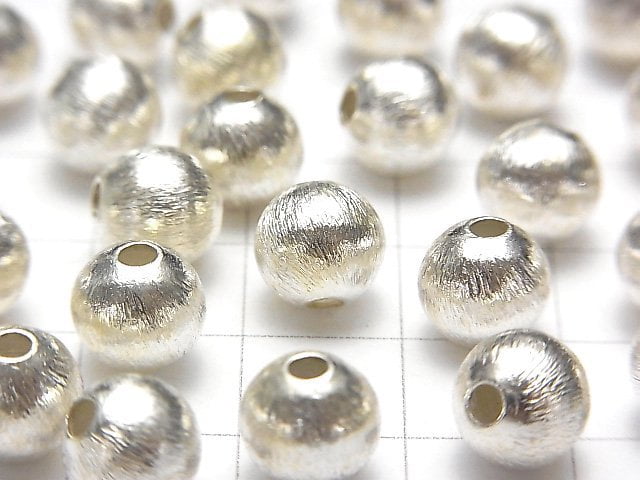 Karen Silver Hairline Semi Round 6mm,7mm,8mm White Silver 2pcs