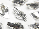 Karen Silver Leaf 17x9x5mm 2pcs