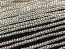 Karen Silver Rondelle 2x2x1.5mm White Silver 1/4 or 1 Strand Beads (approx. 26 inches/66 cm)