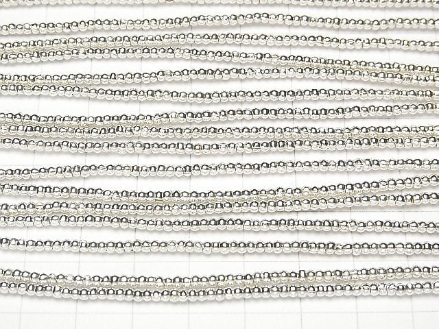 Karen Silver Roundel 2x2x1.5mm White Silver 1/4 or 1strand beads (aprx.26inch/66cm)