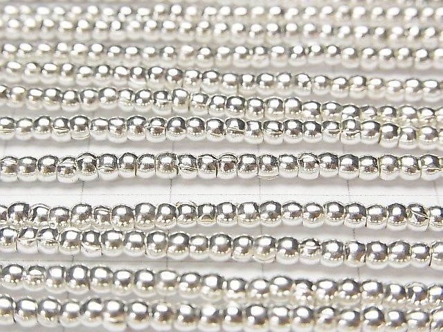 Karen Silver Rondelle 3x3x2mm White Silver 1/8 or 1 strand (66cm)