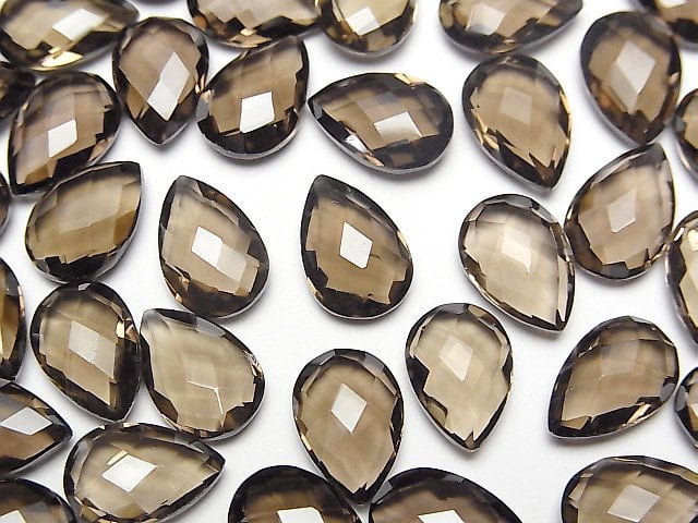 Pear Shape, Smoky Quartz Gemstone Beads