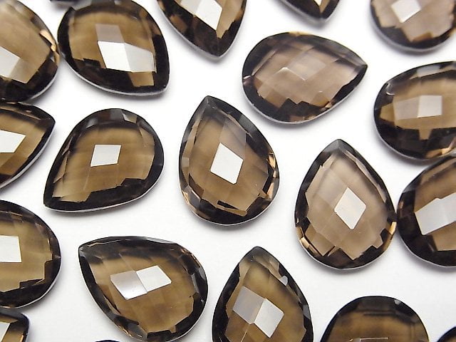 Pear Shape, Smoky Quartz Gemstone Beads