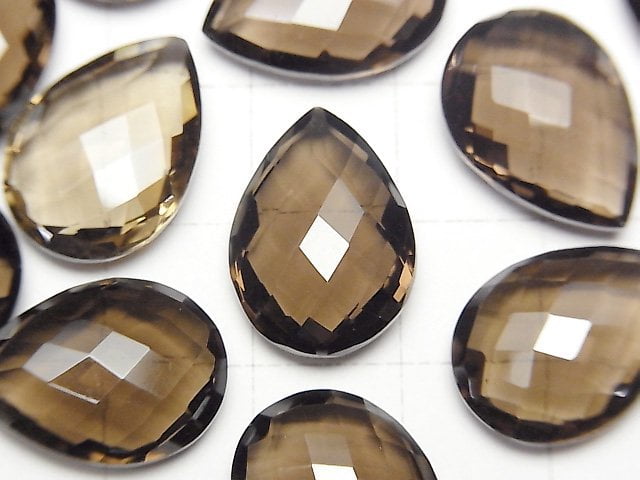 [Video]High Quality Smoky Quartz AAA Loose stone Pear shape Cushion Cut 18x13mm 1pc