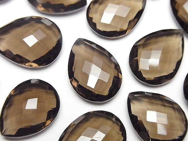 Pear Shape, Smoky Quartz Gemstone Beads