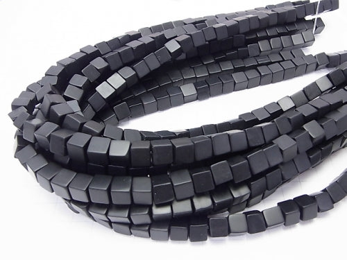 Frost Onyx Cube 8 x 8 x 8 mm half or 1 strand beads (aprx.15 inch / 38 cm)