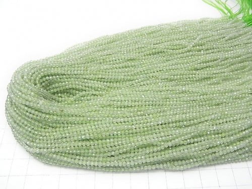 High Quality!  1strand $6.79! Prehnite AAA- Faceted Round 2mm  1strand beads (aprx.15inch/38cm)