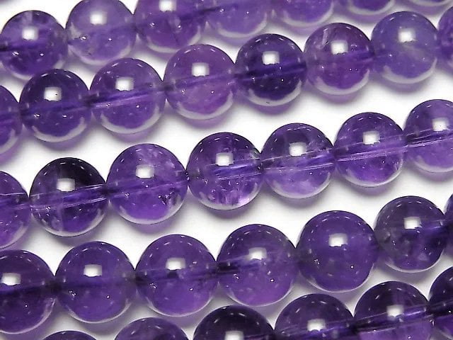 Amethyst, Round Gemstone Beads