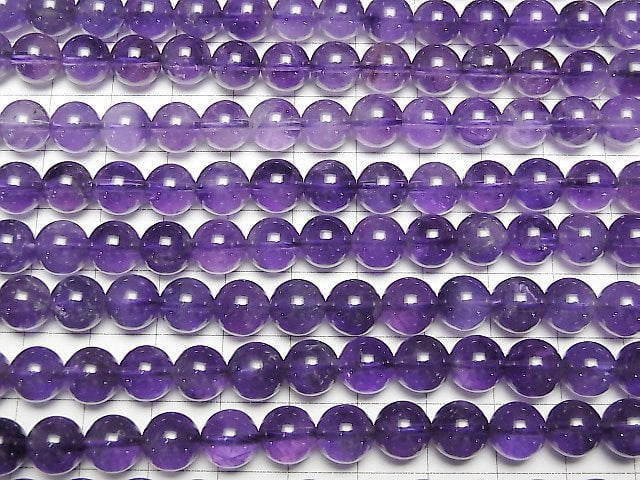 [Video]Amethyst AA++ Round 8mm half or 1strand beads (aprx.15inch/37cm)