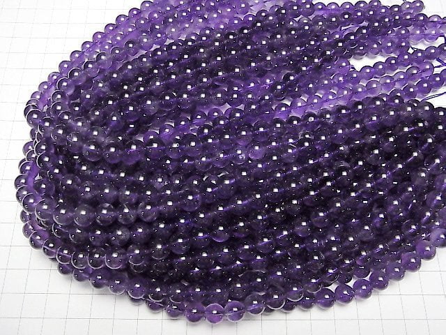 [Video]Amethyst AA++ Round 8mm half or 1strand beads (aprx.15inch/37cm)