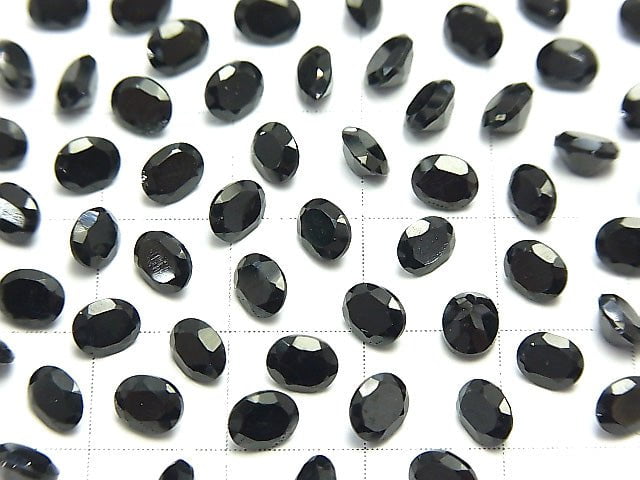 [Video] High Quality Black Spinel AAA Undrilled Oval Faceted 5 x 4 mm 15 pcs $4.79!