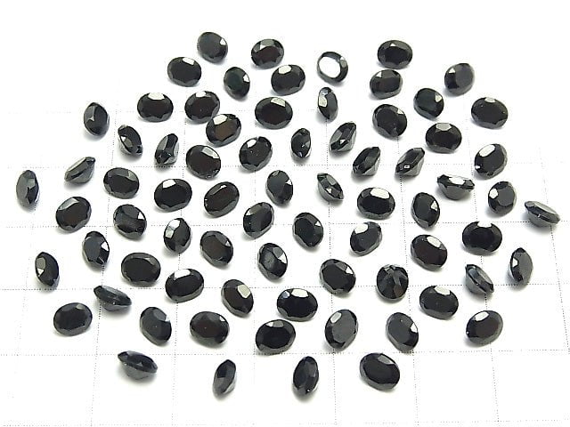 [Video] High Quality Black Spinel AAA Undrilled Oval Faceted 5 x 4 mm 15 pcs $4.79!