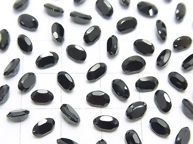 [Video] High Quality Black Spinel AAA Undrilled Oval Faceted 6 x 4 mm 10 pcs $3.79!