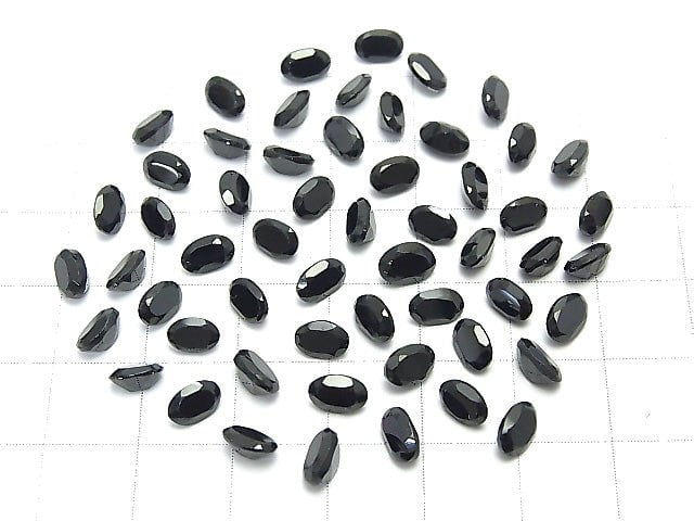 [Video] High Quality Black Spinel AAA Undrilled Oval Faceted 6 x 4 mm 10 pcs $3.79!