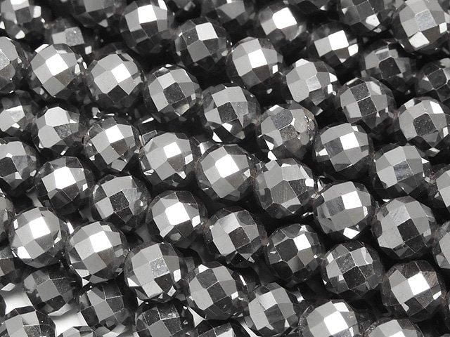 [Video]High Quality! 2pcs $7.79! Hematite 64Faceted Round 6mm 1strand beads (aprx.15inch/37cm)