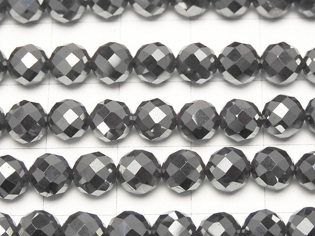 [Video]High Quality! 2pcs $7.79! Hematite 64Faceted Round 6mm 1strand beads (aprx.15inch/37cm)