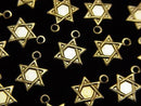 14KGF Charm 11x7.5mm Star (Hexagram) 1pc