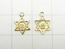 14KGF Charm 11x7.5mm Star (Hexagram) 1pc