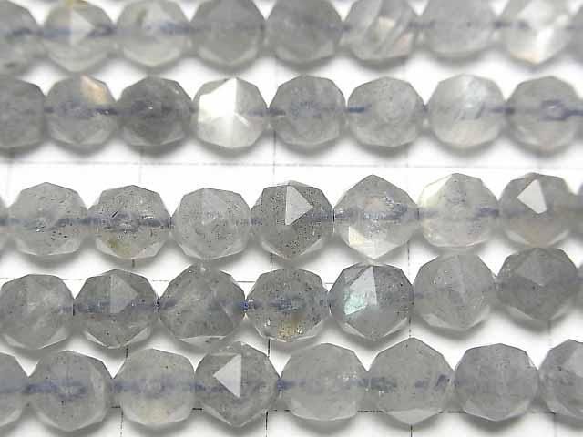 [Video] High Quality! Labradorite AA++ Star Faceted Round 6mm half or 1-strand beads (approx. 15 inches/37 cm)
