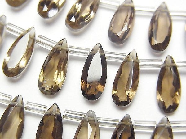 Pear Shape, Smoky Quartz Gemstone Beads