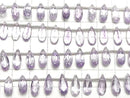 [Video] High Quality Amethyst AAA Pear Shape Faceted 12x5mm 1strand (18pcs)