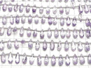 [Video] High Quality Amethyst AAA Pear Shape Faceted 12x5mm 1strand (18pcs)