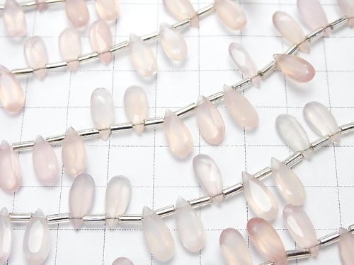 1strand $19.99! High Quality Pink Chalcedony AAA Pear shape Faceted 12 x 5 x 3 mm 1 strand (20 pcs)