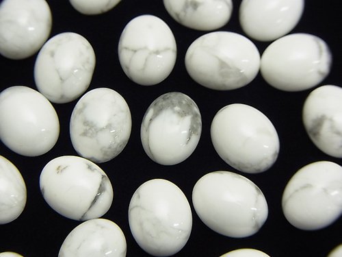 Cabochon, Howlite Magnesite Gemstone Beads