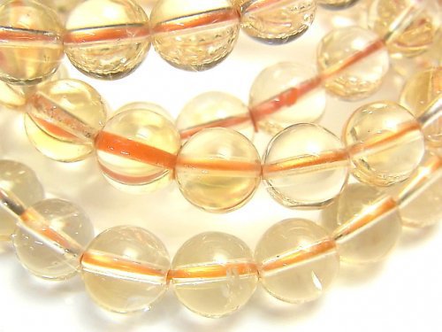 Accessories, Bracelet, Citrine, Round Gemstone Beads