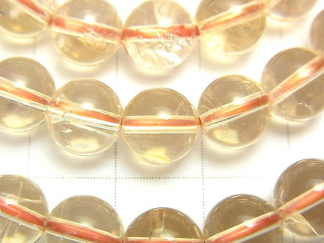 [Video] Light Color Citrine AAA Round 8mm 1strand (Bracelet)