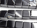 [Video] Striped Onyx Cube 10x10x10mm half or 1strand beads (aprx.15inch/36cm)