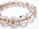 [Video] [One of a kind] Garnet in Quartz Round 13mm Bracelet NO.24