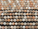 [Video]Multicolor Moonstone AA ++ 64 Faceted Round 6 mm half or 1 strand beads (aprx.15 inch / 38 cm)