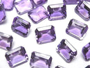 [Video]High Quality Amethyst AAA Loose stone Rectangle Faceted 12x10mm 2pcs