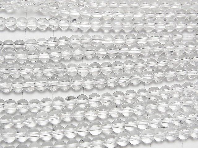[Video] Crystal (Fused Quartz) AAA Round 4.5mm 1-strand beads (approx. 15 inches/36 cm)