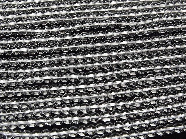 [Video] Crystal (Fused Quartz) AAA Round 4.5mm 1-strand beads (approx. 15 inches/36 cm)