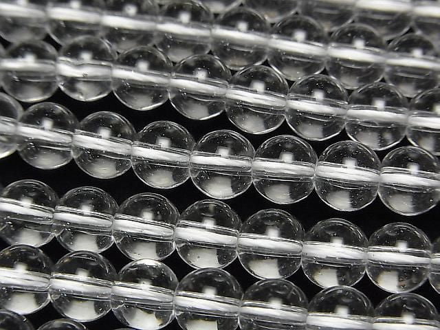 [Video] Crystal (Fused Quartz) AAA Round 6mm 1-strand beads (approx. 15 inches/36 cm)