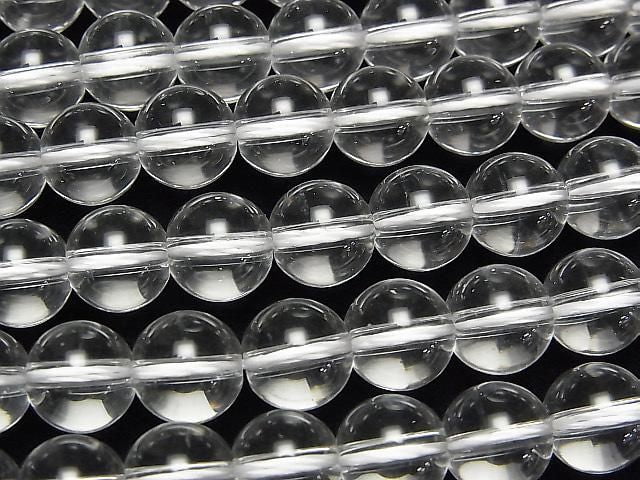 [Video] Crystal (Fused Quartz) AAA Round 8mm 1-strand beads (approx. 15 inches/36 cm)