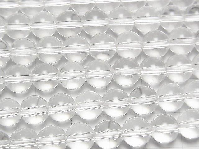 [Video] Crystal (Fused Quartz) AAA Round 8mm 1-strand beads (approx. 15 inches/36 cm)