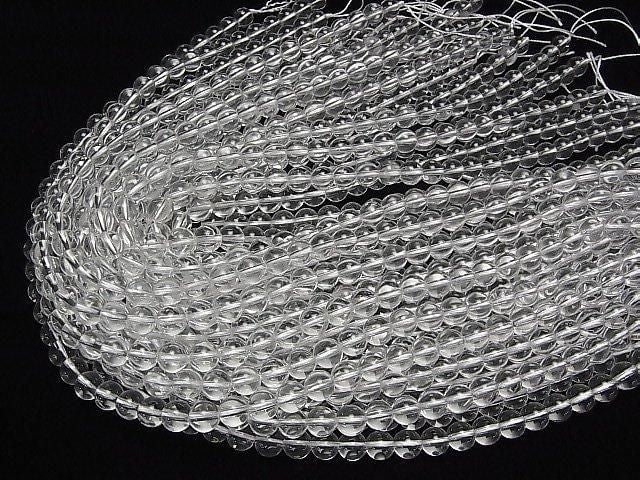 [Video] Crystal (Fused Quartz) AAA Round 8mm 1-strand beads (approx. 15 inches/36 cm)
