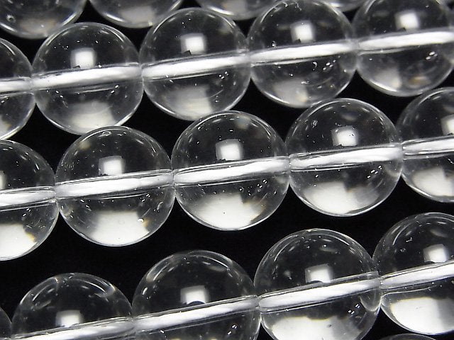 Crystal Quartz, Round Gemstone Beads