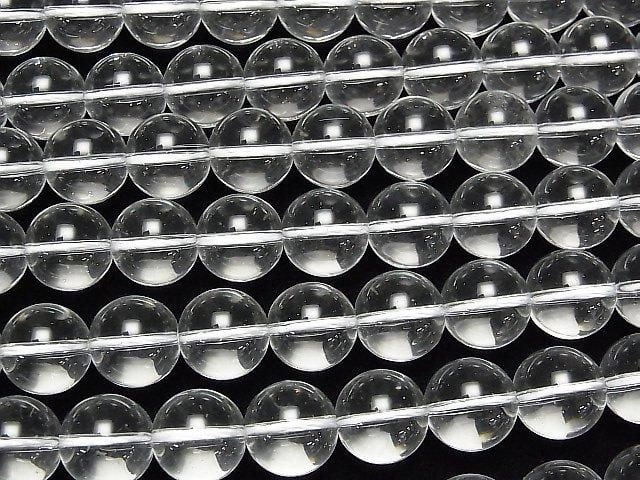 [Video] Crystal (Fused Quartz) AAA Round 12mm 1-strand beads (approx. 15inch/36cm)