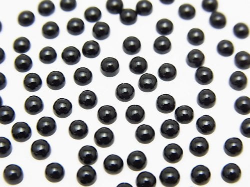 Onyx AAA Round Cabochon 3x3mm 10pcs $2.79