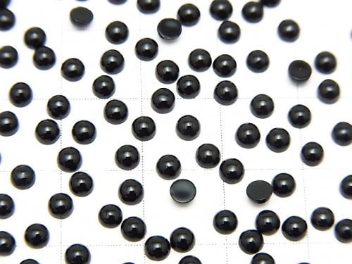 Onyx AAA Round Cabochon 3x3mm 10pcs $2.79