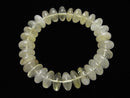 [Video] [One of a kind] Libyan Desert Glass  Roundel 13x13x5-7mm Bracelet   NO.88